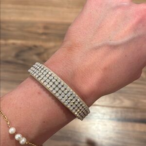 Elegant Gold and Silver Bracelet